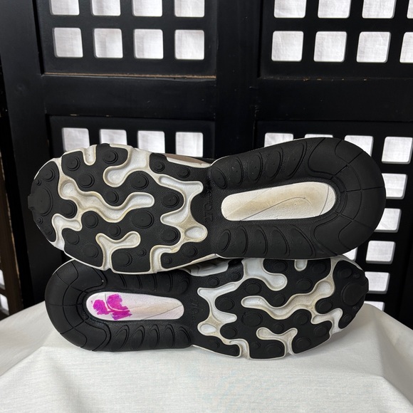 🖤 Nike Air 270 React Black Green Orange Size 6.5 Worn Once, exc. cond. comfy 🖤 - Picture 6 of 11